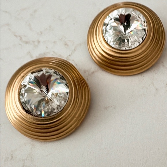 Vintage Carlotta Bijoux Statement Earrings, French Designer Earrings - Picture 3 of 15